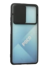 BFS  Xiaomi Poco F3 Kılıf Palm Buzlu Kamera Sürgülü Silikon - Siyah