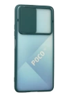 BFS  Xiaomi Poco F3 Kılıf Palm Buzlu Kamera Sürgülü Silikon - Yeşil