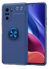 BFS  Xiaomi Poco F3 Kılıf Range Yüzüklü Silikon - Mavi
