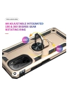 BFS  Xiaomi Poco F3 Kılıf Sofya Yüzüklü Silikon Kapak - Gold