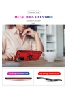 BFS  Xiaomi Poco F3 Kılıf Sofya Yüzüklü Silikon Kapak - Kırmızı