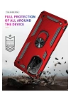 BFS  Xiaomi Poco F3 Kılıf Sofya Yüzüklü Silikon Kapak - Kırmızı