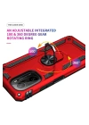 BFS  Xiaomi Poco F3 Kılıf Sofya Yüzüklü Silikon Kapak - Kırmızı
