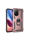 BFS  Xiaomi Poco F3 Kılıf Sofya Yüzüklü Silikon Kapak - Rose