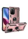 BFS  Xiaomi Poco F3 Kılıf Sofya Yüzüklü Silikon Kapak - Rose