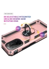 BFS  Xiaomi Poco F3 Kılıf Sofya Yüzüklü Silikon Kapak - Rose