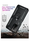 BFS  Xiaomi Poco F3 Kılıf Sofya Yüzüklü Silikon Kapak - Siyah