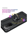 BFS  Xiaomi Poco F3 Kılıf Sofya Yüzüklü Silikon Kapak - Siyah
