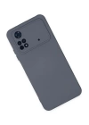 BFS  Xiaomi Poco M4 Pro 4G Kılıf Nano içi Kadife Silikon - Gri