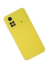 BFS  Xiaomi Poco M4 Pro 4G Kılıf Nano içi Kadife Silikon - Sarı
