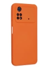 BFS  Xiaomi Poco M4 Pro 4G Kılıf Nano içi Kadife Silikon - Turuncu