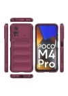 BFS  Xiaomi Poco M4 Pro 4G Kılıf Optimum Silikon - Bordo