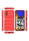 BFS Xiaomi Poco M4 Pro 4G Kılıf Optimum Silikon - Kırmızı