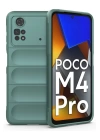 BFS  Xiaomi Poco M4 Pro 4G Kılıf Optimum Silikon - Koyu Yeşil