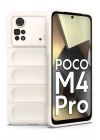 BFS Xiaomi Poco M4 Pro 4G Kılıf Optimum Silikon - Krem