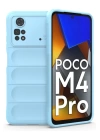 BFS  Xiaomi Poco M4 Pro 4G Kılıf Optimum Silikon - Sky Blue