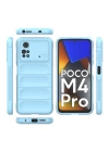 BFS  Xiaomi Poco M4 Pro 4G Kılıf Optimum Silikon - Sky Blue