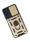 BFS  Xiaomi Poco M4 Pro 4G Kılıf Pars Lens Yüzüklü Silikon - Gold