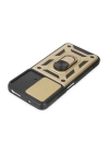 BFS  Xiaomi Poco M4 Pro 4G Kılıf Pars Lens Yüzüklü Silikon - Gold