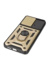 BFS  Xiaomi Poco M4 Pro 4G Kılıf Pars Lens Yüzüklü Silikon - Gold