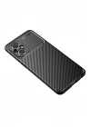 BFS Xiaomi Poco M5 Kılıf Auto Focus Karbon Kapak - Siyah