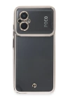 BFS Xiaomi Poco M5 Kılıf Liva Lens Silikon - Beyaz