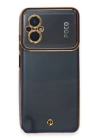 BFS  Xiaomi Poco M5 Kılıf Liva Lens Silikon - Mavi