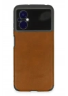 BFS  Xiaomi Poco M5 Kılıf Loop Deri Silikon - Kahverengi