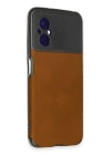 BFS  Xiaomi Poco M5 Kılıf Loop Deri Silikon - Kahverengi