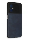 BFS  Xiaomi Poco M5 Kılıf Loop Deri Silikon - Lacivert