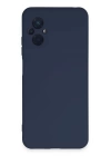 BFS  Xiaomi Poco M5 Kılıf Nano içi Kadife Silikon - Lacivert