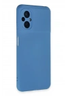 BFS  Xiaomi Poco M5 Kılıf Nano içi Kadife Silikon - Mavi