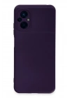 BFS  Xiaomi Poco M5 Kılıf Nano içi Kadife Silikon - Mor