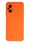 BFS Xiaomi Poco M5 Kılıf Nano içi Kadife Silikon - Turuncu