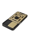 BFS  Xiaomi Poco M5 Kılıf Pars Lens Yüzüklü Silikon - Gold
