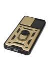 BFS  Xiaomi Poco M5 Kılıf Pars Lens Yüzüklü Silikon - Gold