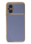 BFS Xiaomi Poco M5 Kılıf Volet Silikon - Mavi
