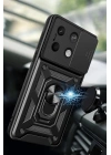 BFS Xiaomi Poco M6 Pro 4G Kılıf Pars Lens Yüzüklü Silikon - Lacivert