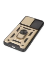 BFS  Xiaomi Poco X3 GT Kılıf Pars Lens Yüzüklü Silikon - Gold