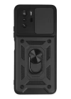 BFS  Xiaomi Poco X3 GT Kılıf Pars Lens Yüzüklü Silikon - Siyah