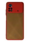 BFS  Xiaomi Poco X4 Pro 5G Kılıf Montreal Silikon Kapak - Kırmızı
