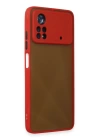 BFS  Xiaomi Poco X4 Pro 5G Kılıf Montreal Silikon Kapak - Kırmızı