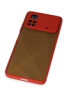 BFS  Xiaomi Poco X4 Pro 5G Kılıf Montreal Silikon Kapak - Kırmızı