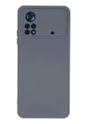 BFS  Xiaomi Poco X4 Pro 5G Kılıf Nano içi Kadife Silikon - Gri
