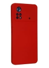 BFS  Xiaomi Poco X4 Pro 5G Kılıf Nano içi Kadife Silikon - Kırmızı