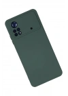 BFS Xiaomi Poco X4 Pro 5G Kılıf Nano içi Kadife Silikon - Koyu Yeşil