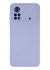 BFS Xiaomi Poco X4 Pro 5G Kılıf Nano içi Kadife Silikon - Lila