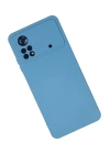 BFS  Xiaomi Poco X4 Pro 5G Kılıf Nano içi Kadife Silikon - Mavi