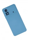 BFS Xiaomi Poco X4 Pro 5G Kılıf Nano içi Kadife Silikon - Mavi