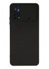 BFS Xiaomi Poco X4 Pro 5G Kılıf Nano içi Kadife Silikon - Siyah
